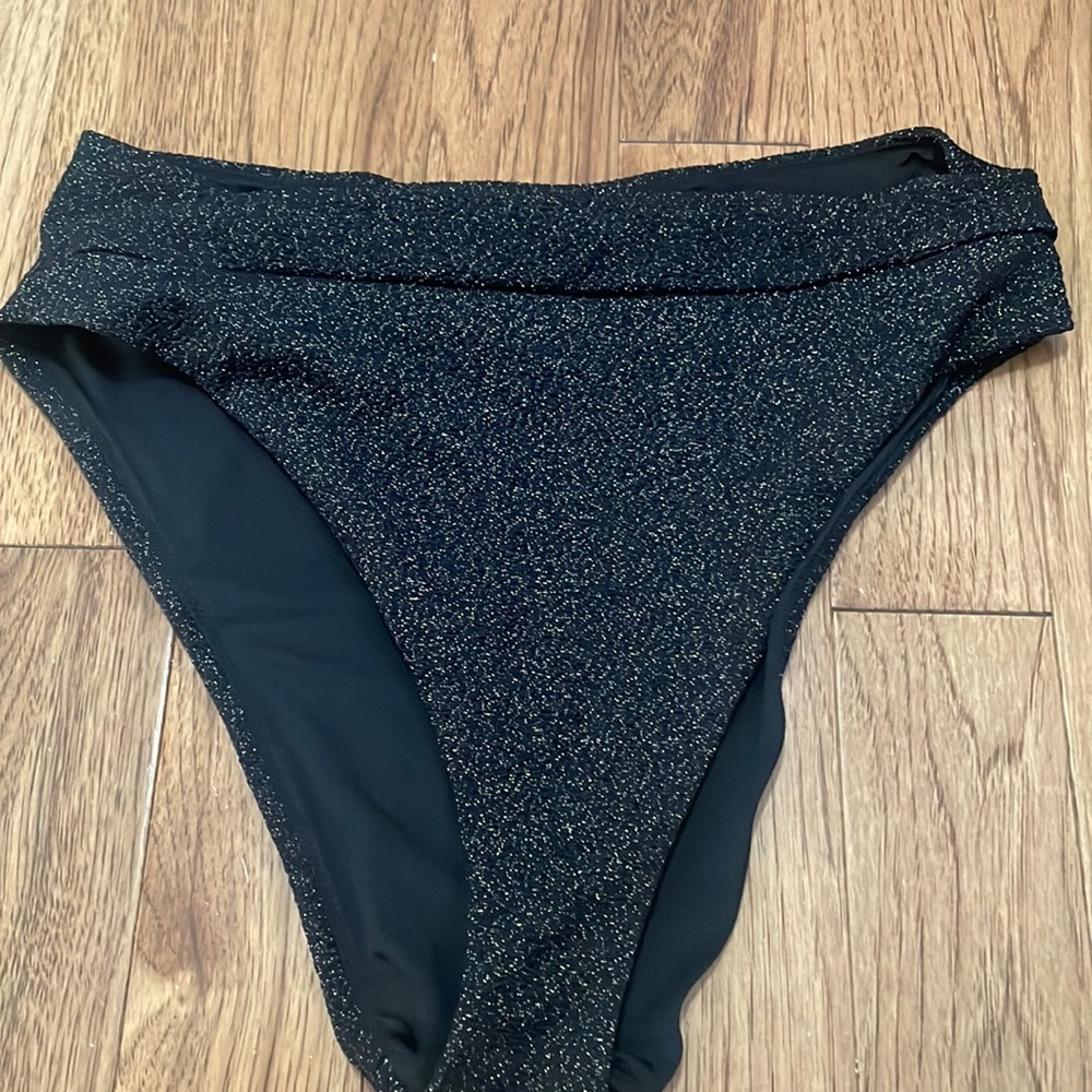 Aerie Shine High Cut Cheeky Bikini Bottoms